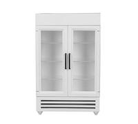 Frigorifero per bambole Zenithaur, frigo in legno in miniatura, decorazione del frigorifero di simulazione portatile per una casa delle bambole 1:12 (White)