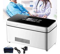 Frigorifero per insulina, frigorifero per insulina, frigorifero per farmaci portatile, frigorifero elettrico, termostato da viaggio, 2-8 gradi con frigorifero per insulina, interferone, cres