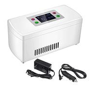 Frigorifero per insulina, piccolo frigorifero portatile per medicinali, mini frigorifero per auto, utilizzato per interferone, farmaci, insulina, vaccini, frigorifero con display a LED, temp