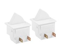 Frigorifero porta interruttore di luce momentanato Frigorifero Interruttore Normalmente chiuso 250V 0.5A per GE Whirlpool LG Maytag Amiral Amana, 2 pezzi
