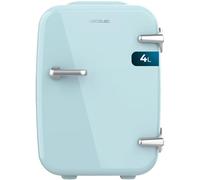 Cecotec Mini Frigorifero Bolero MiniCooling 4L Habana Light Blue, 12V-220V, Compatibile auto e roulotte, Funzione di raffreddamento e riscaldamento, Intervallo temperatura 5-65°C, Trasporto facile