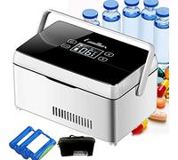 Frigorifero portatile per insulina da viaggio, con display LCD, mantiene l'insulina alla temperatura adatta - Refrigeratore per medicinali da viaggio