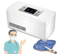 Frigorifero portatile per insulina,Mini frigorifero portatile per medicinali Organizzatore professionale per viaggi,all'aperto,campeggio,lavoro,Singlebattery