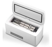 Frigorifero Portatile per Insulina, Organizer per Medicinali, Scatola di Raffreddamento Medica con Display della Temperatura, Custodia da Viaggio per Insulina di Emergenza per Fornit, 1battery