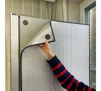 Frigorifero rivestimento dell'isolamento termico-Coperta di alluminio di risparmio energetico per frigorifero, parasole protettivo universale per stoccaggio frigorifero interno ed esterno, (nero - mag