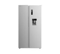 FRIGORIFERO SIDE-BY-SIDE CECOTEC Bolero CoolMarket SBS 559, 559 litri, 2 porte, No Frost, Argento, Dispenser acqua, Dimensioni: L 91,2 cm A 177,0 cm P 70,4 cm, Acciaio inox