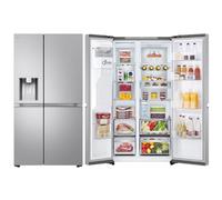 LG GSLE91MBAB.AMBQEUR - Frigorifero Side By Side, Serie 900, Classificazione B, Senza Presa d'Acqua, 623L, Acciaio strutturato Anti-impronta