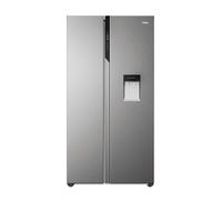 Frigorifero Side-by-Side Libera Installazione Haier SBS 90 Serie 5 HSR5918DWMP 521L Classe D Platino, Acciaio inox