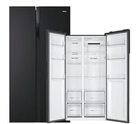 Haier SBS 90 Serie 3 HSR3918ENPB frigorifero side-by-side Libera installazione 528 L E Nero