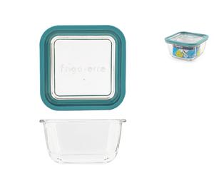 Frigoverre Future In Vetro Trasparente Con Tappo, Quadrata Cm 14