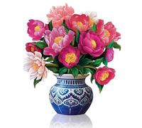Frilla Imperabile bouquet 3D con biglietto di auguri - Composizione floreale di carta Petalora, eterno, decorativo ed elegante, per compleanno, festa della mamma, regalo e decorazione per la casa |