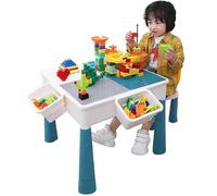 Frilla KOCLINKA - Tavolo da gioco per bambini dai 3 anni in su, 101 pezzi, compatibile con mattoncini da costruzione, giocattoli, 40 x 30 x 30 cm Frilla KOCLINKA - Tavolo da gioco per bambini dai 3