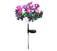 Frilla Luci Solari da Giardino a Forma di Fiore - Altezza 65 cm, Impermeabili IP65, Luce Calda Automatica, Senza Fili, Ricarica Solare, Ideali per Esterni | ROSILUME