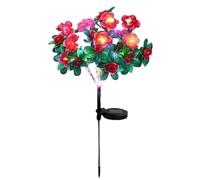 Frilla Luci Solari da Giardino a Forma di Fiore - Altezza 65 cm, Impermeabili IP65, Luce Calda Automatica, Senza Fili, Ricarica Solare, Ideali per Esterni | ROSILUME