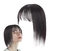 Fringe Hair Bangs for Women Fake Forehead Bangs Hairpiece Wispy Bangs Hair Styling Decorative Clip in Hair Bang for Women, Girls, Event, Outdoor, Black, Light Brown, Dark Brown, Black Brown Color