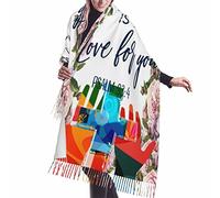 Fringe Scialli morbidi e impacchi Bibbia Verso Religioso Citazione Cristiana Scrittura Fiore Abito da Sera Matrimonio Mantelle Coprire