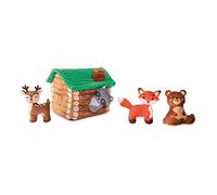 Fringe Studio Hide & Seek Tana Peluche Cane Giocattolo Set, ON Cabin TIME(289215)