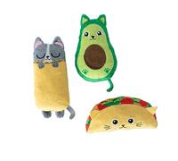Fringe Studio Plush Cat Toy Set, Kitty Cravings, Mini 3 Piece Set, Pet Shop Collection (904034)