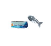 Fringe Studio Plush Cat Toy Set, Tuna Right Meow, Mini 2 Piece Set, Pet Shop Collection (692005)