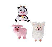 Fringe Studio Plush Dog Toy Set, Needle in The Haystack, Small 3 Piece Set, Pet Shop Collection (662054)