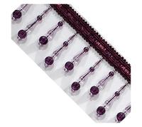Fringe Trim con perline Accessori for tende con nappe e perline di cristallo da 2 m. Paralume bordo pendente in acrilico