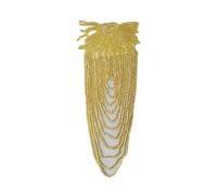 Fringed Sequin Epaulets, Gold Embroidery Shoulder Ornaments For DIY Sewing & Costume Design(Golden)