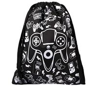 Fringoo - Borsa con coulisse per bambini | Borsa da scuola perfetta, borsa per kit PE, borsa da nuoto o borsa per kit sportivo | Include cinghie da 1,5 cm per il comfort -, Game on, L