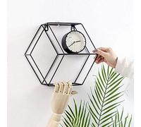 FRINZA Muro assicella esagonale geometrica bagagli telaio in ferro Griglie Mensola bagagli Hanging Decor Wire Figura griglia di progettazione 2020(Gold)