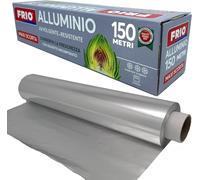 FRIO ALLUMINIO ROTOLO PER ALIMENTI CON SEGHETTO INCORPORATO CARTA ARGENTATA 150