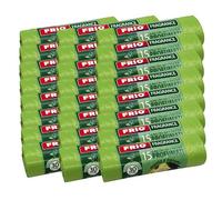 FRIO Aroma - 360 Sacchetti spazzatura 30 Litri Profumati, 24 Confezioni da 15 Sacchi immondizia verdi profumo Menta & Agrumi - 52x58 cm - Buste per pattumiera resistenti, piccoli, differenziata