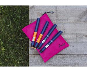 FRIO VIVA GRANDE ROSA | Borsa raffreddamento per insulina | 14 x 19 cm | si adatta a 4 penne per insulina standard