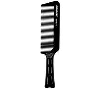 Fripac 514A - Pettine professionale per taglio barba in gomma naturale (antistatica), per tagli a forbice e a macchina di peli lunghi barba, forma dritta, lunghezza 22 cm, 30 g