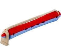 Fripac-Medis Bigodini permanenti LW3, confezione da 10 pezzi, diametro 11 mm, blu/rosso