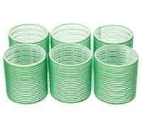 Fripac-Medis Le Coiffeur - Set di 6 bigodini, diametro 60 mm, colore: Verde