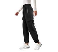 Friptspyg Outdoor Pantaloni Cargo da Donna Pantaloni da Trekking Leggerida Trekking Asciugatura Rapida Impermeabile Cintura Regolabile Pantaloni da Jogging Sportivi con Tasche