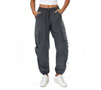 Friptspyg Pantaloni Cargo Donna Pantaloni da Trekking Leggeri con Tasche Pantaloni da Escursionismo Impermeabili Cintura Outdoor Sportivi Pantaloni da Jogging
