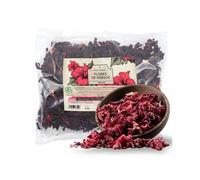 FRISAFRAN | Fiore di Ibisco 400g | Hibiscus Sabdariffa | Rosa d'Abissinia per Infusi | Tè all’Ibisco | Sapore Acidulo e Rinfrescante | Uso a Freddo o Caldo | Fiore intero