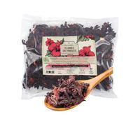 FRISAFRAN | Fiore di Ibisco 500g | Hibiscus Sabdariffa | Rosa d'Abissinia per Infusi | Tè all’Ibisco | Sapore Acidulo e Rinfrescante | Uso a Freddo o Caldo | Fiore intero