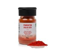 FRISAFRAN | Paprica Dolce in Polvere BIO 40g | Paprika dolce | spezia macinata | senza additivi | paprika-Affumicata | cibo fresco | Pimenton | Polvere di Peperone Crusco | Pimenton-Dolce