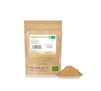 FRISAFRAN | Polvere di zenzero BIO 100g | Digestivo | Fonte di energia | Cibo naturale | disidratato senza zucchero | Zenzero-secco | In polvere | zenzero-macinato | Origine India