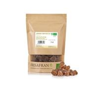 FRISAFRAN | Zenzero a Dadini con Fruttosio Bio 1kg | zenzero ginger disidratato fette | Fette glassate | Caramelle zenzero a cubetti | candito | Superfood naturale | Zuccherato Naturale