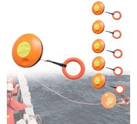 Frisbee di Lancio per Salvataggio Acque, Disco di Salvataggio d'Emergenza Lancio, Con Corda Lancio Anello a Mano, Ideale per Kayak Rafting Sicurezza Barche Attività Acque All'Aperto(5pieces)