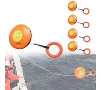 Frisbee di Lancio per Salvataggio Acque, Disco di Salvataggio d'Emergenza Lancio, Con Corda Lancio Anello a Mano, Ideale per Kayak Rafting Sicurezza Barche Attività Acque All'Aperto(4pieces)