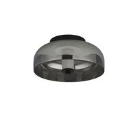 Frisbee Flush - Metallo nero e vetro fumé