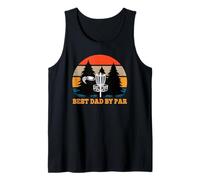 Frisbee Golf Fathers Day Funny Men Best Dad by Par Disc Golf Canotta