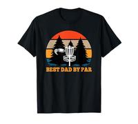 Frisbee Golf Fathers Day Funny Men Best Dad by Par Disc Golf Maglietta