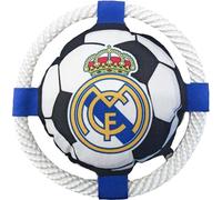 Frisbee per cani con corda Real Madrid - Giocattolo ufficiale, design esclusivo del club, ideale per esercizi, morder e giocare, resistente