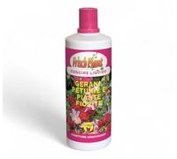 Frisch Plant concime inorganico liquido a basso tenore di cloro, adatto a dare nutrizione bilanciata per gerani, petunie e piante fiorite, formato da 1kg per piante da vaso, balcone e giardino