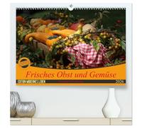 Frisches Obst und Gemüse (hochwertiger Premium Wandkalender 2026 DIN A2 quer), Kunstdruck in Hochglanz: Gesunde Nahrungsmittel