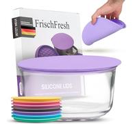 FrischFresh 16cm viola, coperchio flessibile, ermetico, sottopentola per pentole e ciotole, salva-spazio, durevole, microonde, senza BPA, -40°C +200°C